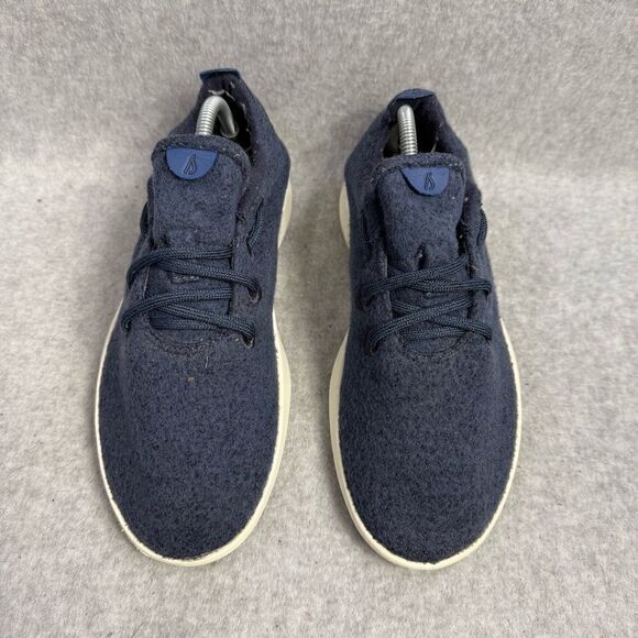 Allbird Wool Runner Women Shoe Size 7 Blue White Low Top Casual Everyday Sneaker - Picture 3 of 9